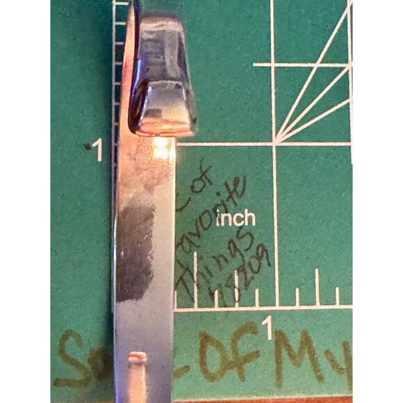 Retired James Avery Sterling Silver Greek Scroll Cuff Bangle Bracelet - Picture 8 of 12